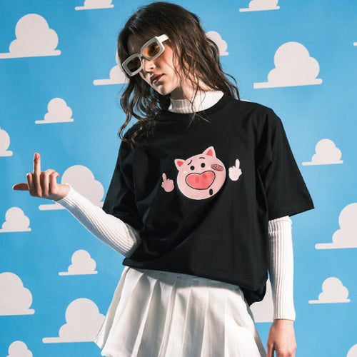 MONEY PIG T-SHIRT // BLACK