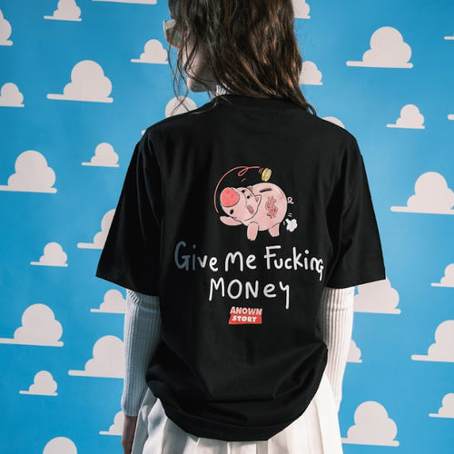 MONEY PIG T-SHIRT // BLACK