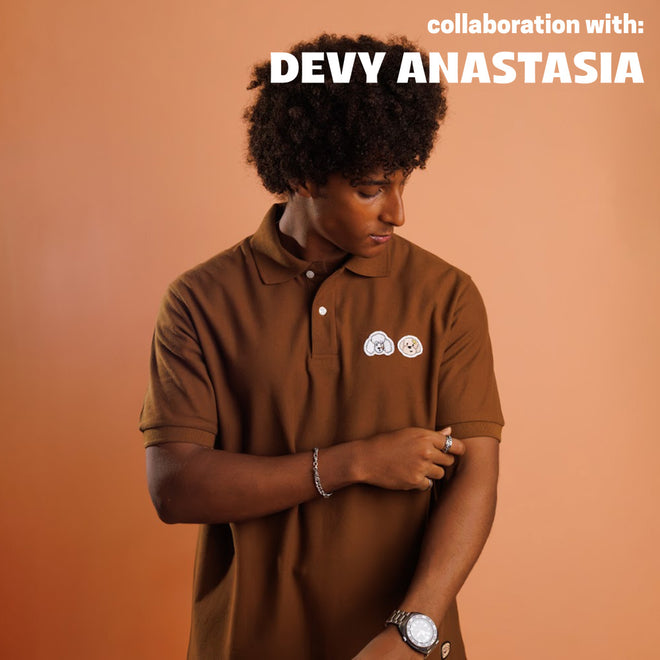 ANOWN X DEVY TWO POODLE POLO // TOFFEE