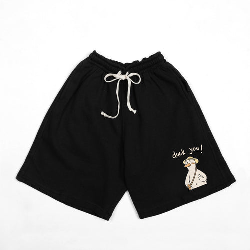 DUCK YOU! SHORT PANTS // BLACK