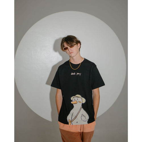 DUCK YOU! T-SHIRT // BLACK