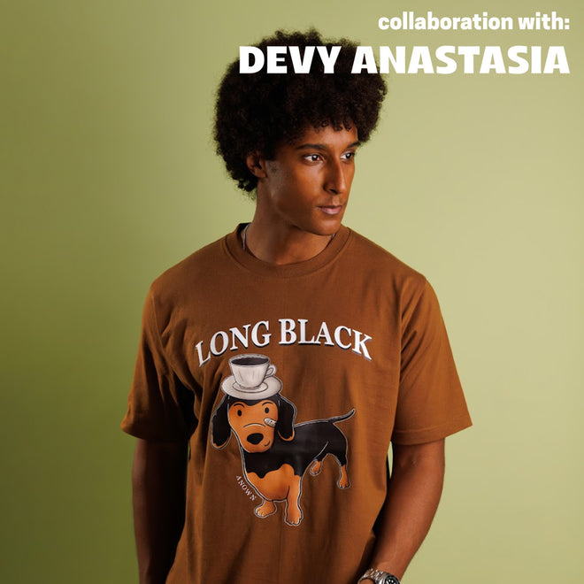 ANOWN X DEVY DESPRESSO T-SHIRT // TOFFEE