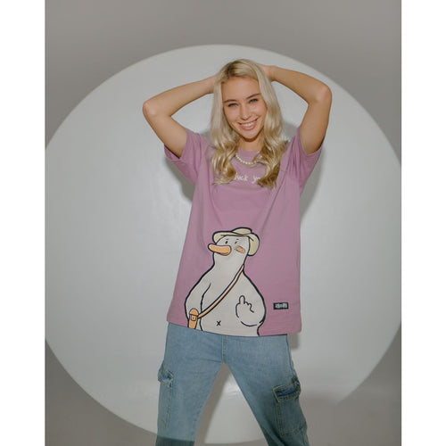 DUCK YOU! T-SHIRT // LILAC