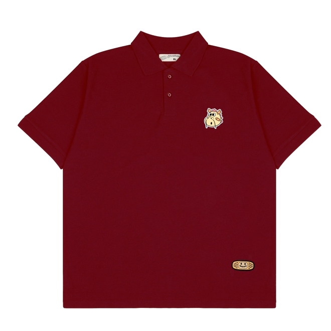 DRAGON HEAD POLO // RUBY RED