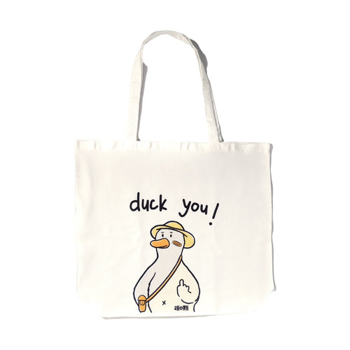 ANOWN DUCKYOU TOTEBAG // BROKEN WHITE