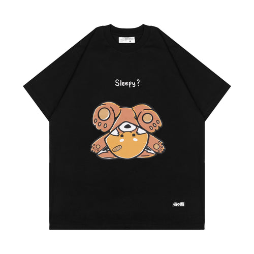 SLEEPY HEAD T-SHIRT // BLACK