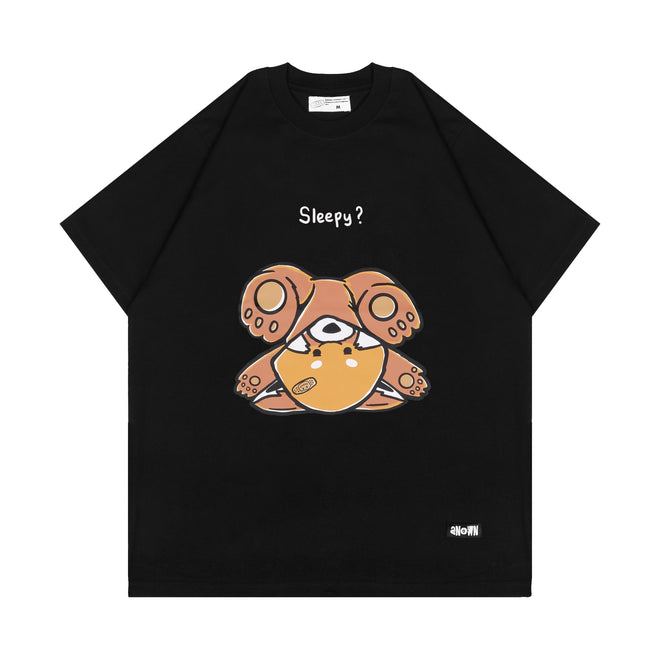 SLEEPY HEAD T-SHIRT // BLACK