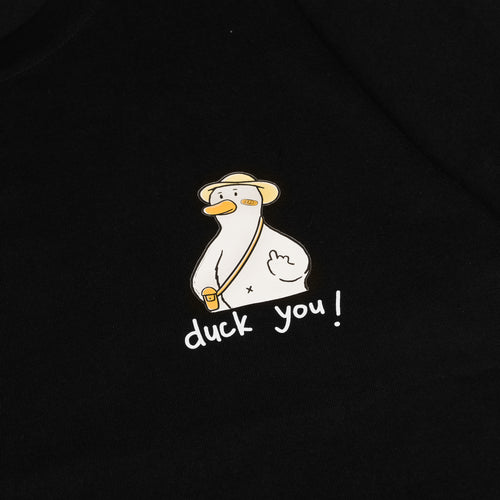 MINI DUCK YOU! T-SHIRT // BLACK