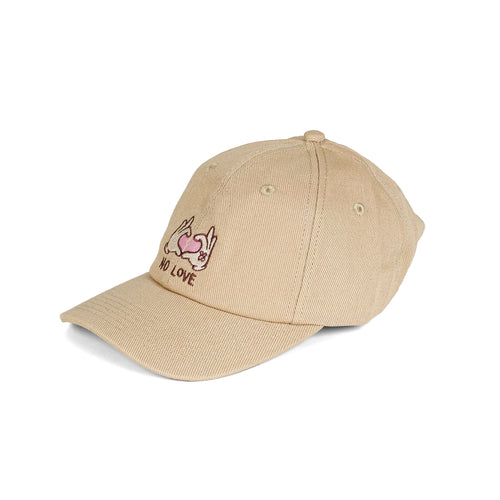 NO LOVE BASEBALL CAP // CREAM