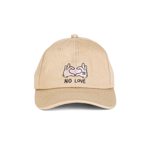 NO LOVE BASEBALL CAP // CREAM