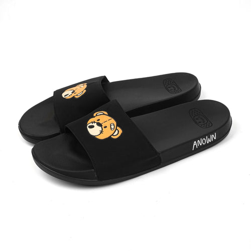 BEAR FACE SLIDES // BLACK