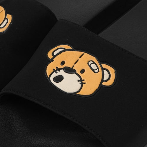 BEAR FACE SLIDES // BLACK