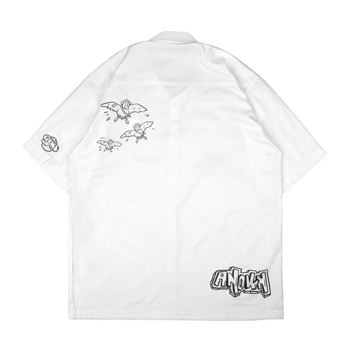 KING SHORT SLEEVED SHIRT // WHITE