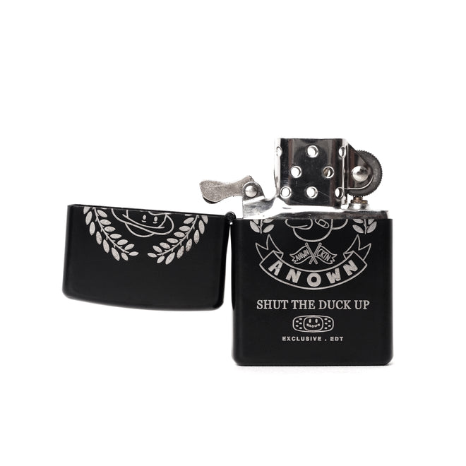 SHUT THE DUCK UP ZIPPO LIGHTER // BLACK