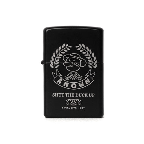 SHUT THE DUCK UP ZIPPO LIGHTER // BLACK