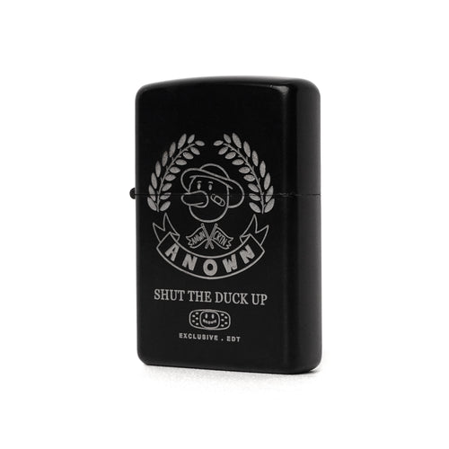 SHUT THE DUCK UP ZIPPO LIGHTER // BLACK