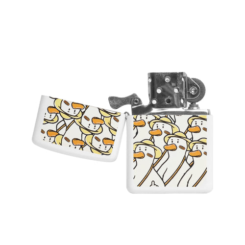 DUCK YOU PATTERN ZIPPO LIGHTER // WHITE