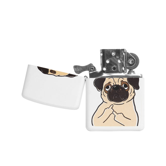 PUG YOU ZIPPO LIGHTER // WHITE