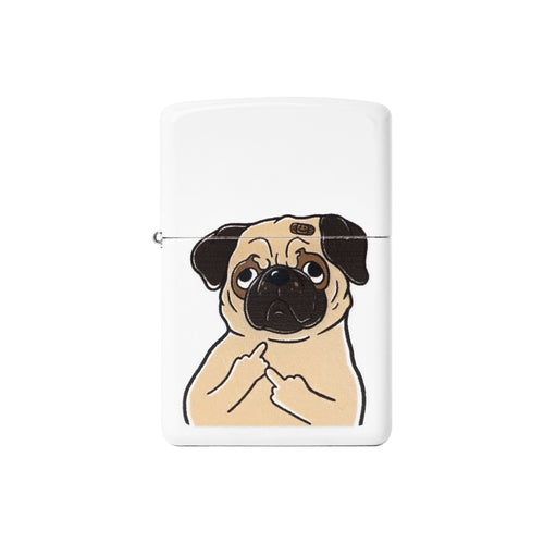 PUG YOU ZIPPO LIGHTER // WHITE