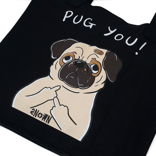 PUG YOU SHOULDERBAG // BLACK