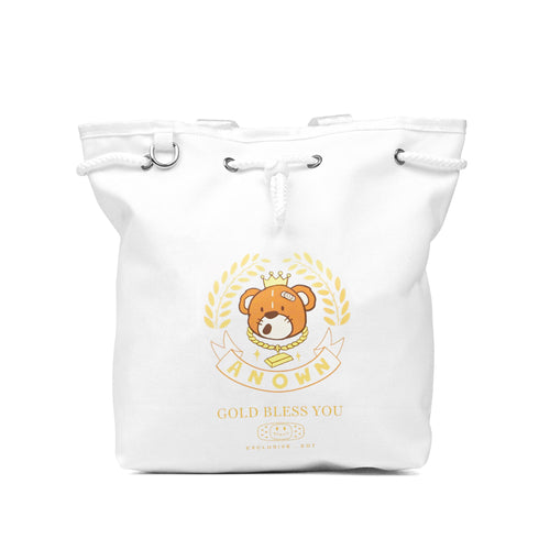 GOLD BLESS YOU MINI BAG // WHITE