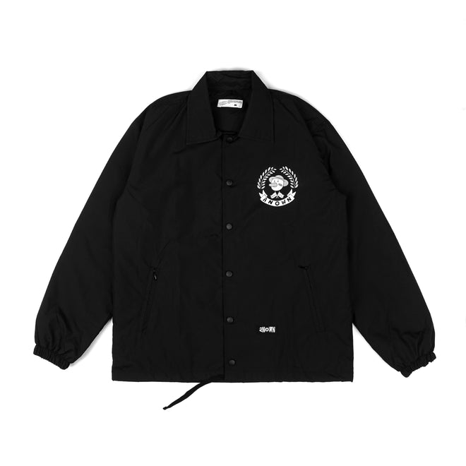 SHUT THE DUCK UP COACH JACKET // BLACK