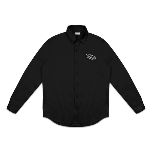 ANOWN LOGO SHIRT SHIRT // BLACK