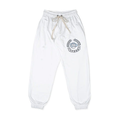 SHUT THE DUCK UP JOGGER PANTS // WHITE