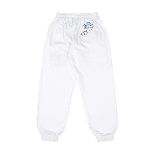 SHUT THE DUCK UP JOGGER PANTS // WHITE