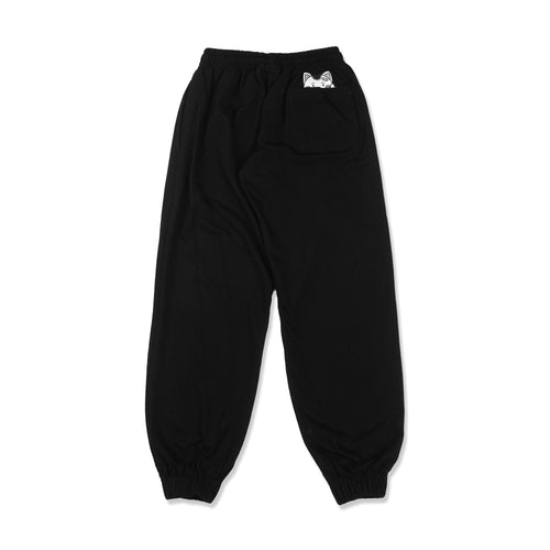 FUCKY CAT JOGGER PANTS // BLACK