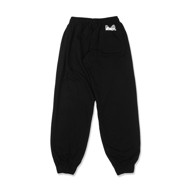 FUCKY CAT JOGGER PANTS // BLACK