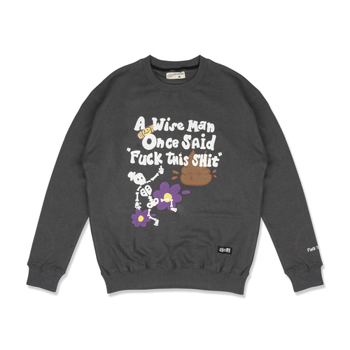 WISE MAN SWEATER // DARK GREY