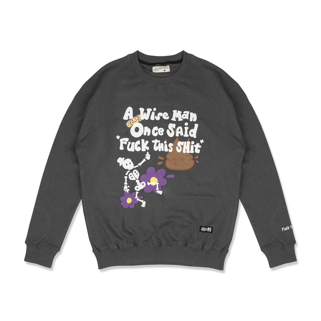 WISE MAN SWEATER // DARK GREY