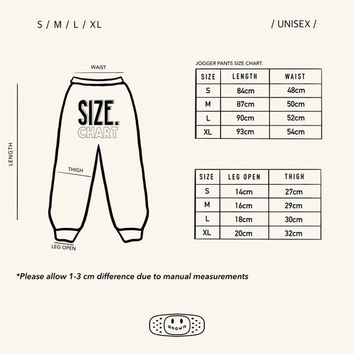 SHUT THE DUCK UP JOGGER PANTS // WHITE