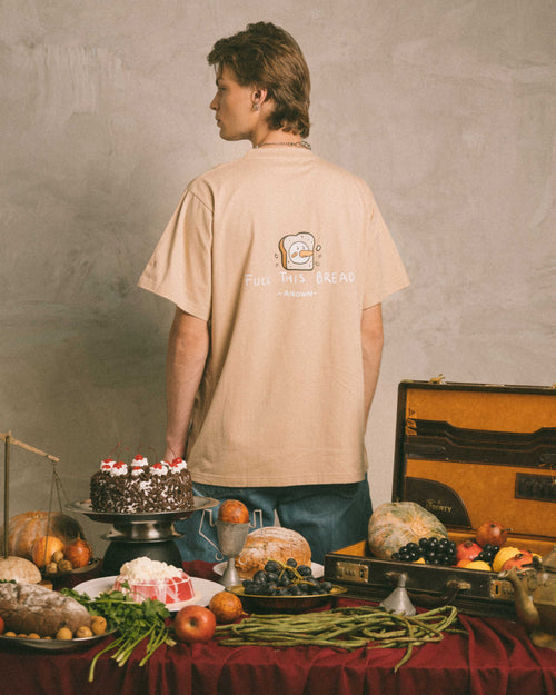 TAKE A BREAD T-SHIRT // BEIGE