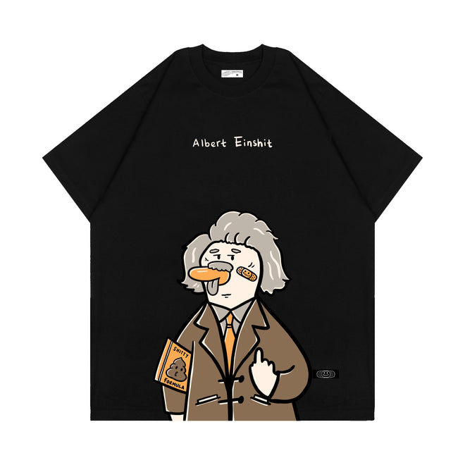 ALBERT EINSHIT T-SHIRT // BLACK