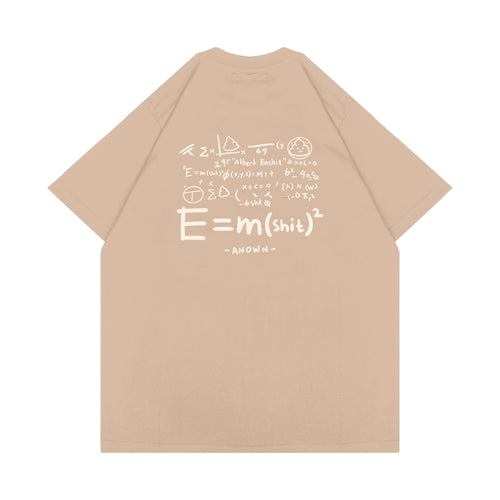 ALBERT EINSHIT T-SHIRT // LIGHT BROWN