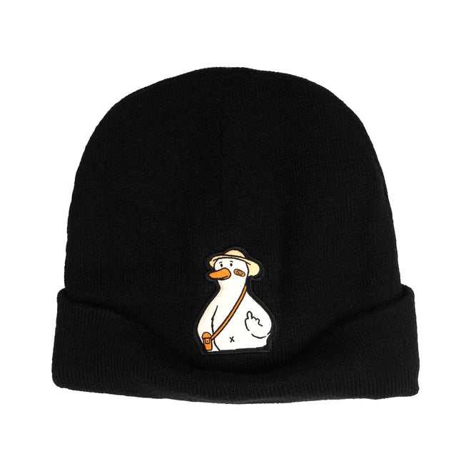 DUCK YOU BEANIE // BLACK