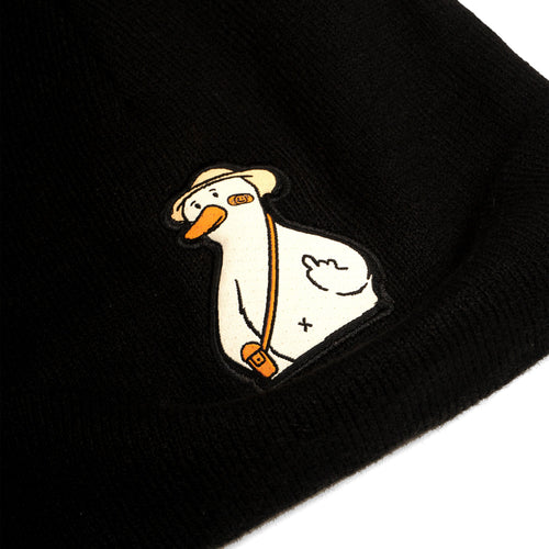 DUCK YOU BEANIE // BLACK