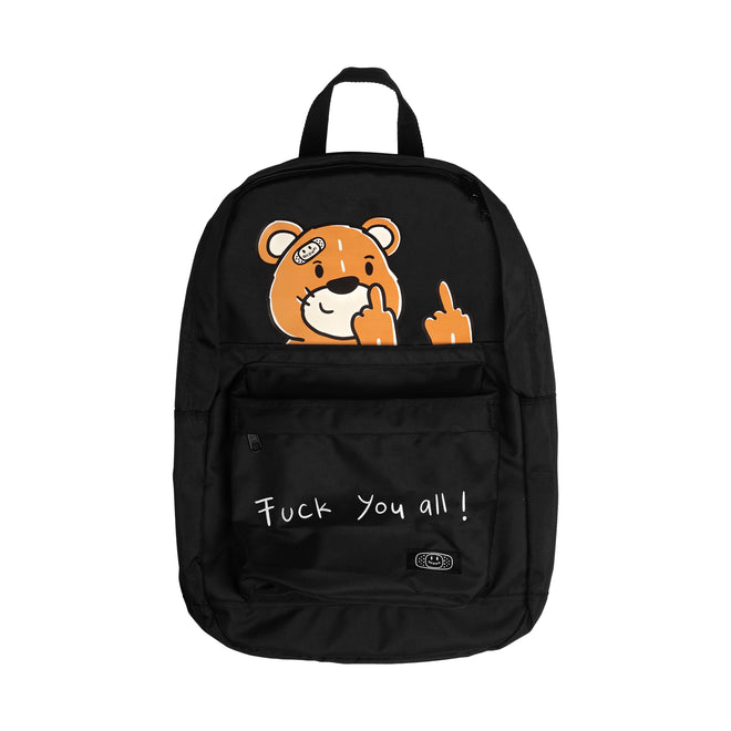 FAWKING BEAR BACKPACK // BLACK