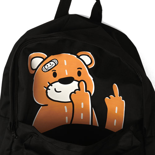 FAWKING BEAR BACKPACK // BLACK