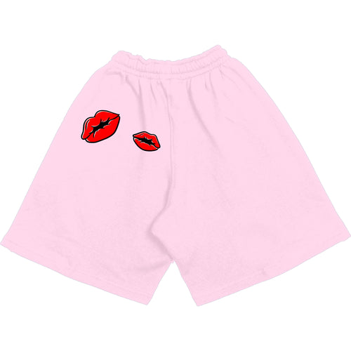 KISS MY ASS SHORTPANTS // HEATHER PINK