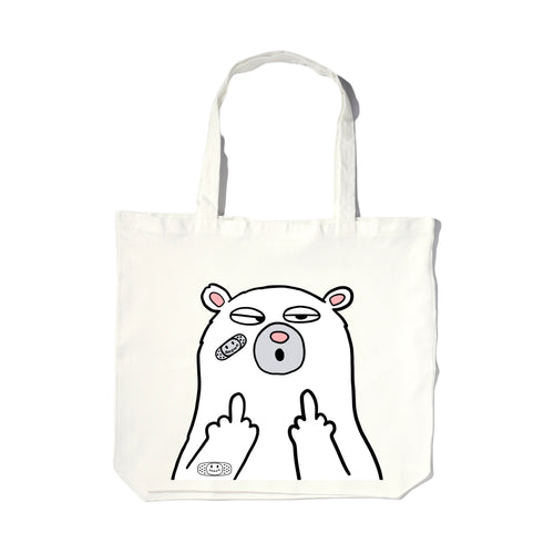 FAWKING YEET TOTEBAG // BROKEN WHITE