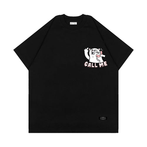 CALL ME T-SHIRT // BLACK