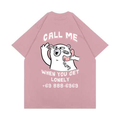 CALL ME T-SHIRT // DUSTY LILAC