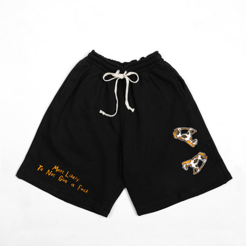 DGAF SHORT PANTS // BLACK