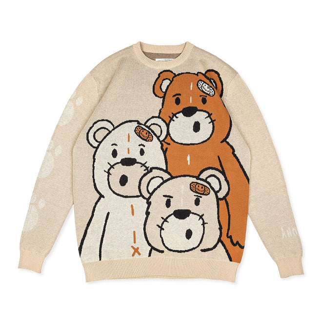 BEARS KNIT SWEATER // BROWN