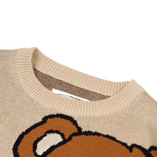 BEARS KNIT SWEATER // BROWN