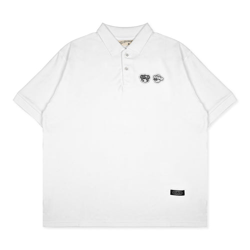 DOUBLE HEAD POLO // WHITE