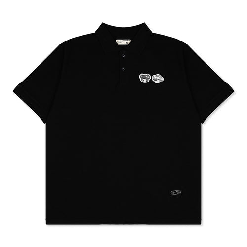 DOUBLE HEAD POLO // BLACK